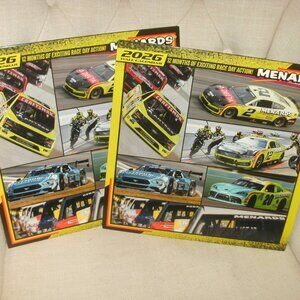 SET 2 ~ Menards 2026 Racing Calendar NASCAR Cup & Trans Am Series Blaney, Menard